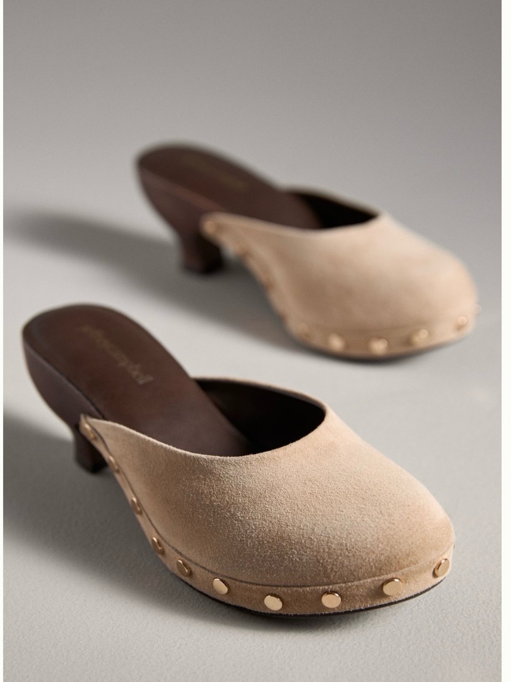 Jeffrey Campbell Cloguette Camel Suede Clogs – Size 8 – New